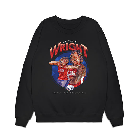 South Alabama - NCAA Women's Track & Field : Dawson Wright - Collage Premium Crewneck Sweatshirt-0