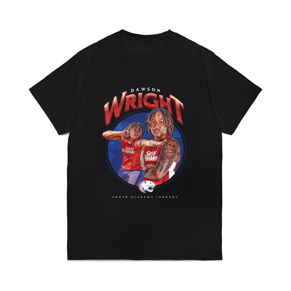 South Alabama - NCAA Women's Track & Field : Dawson Wright - Collage Comfort Colors T-Shirt-0