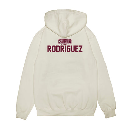 Texas A&M - NCAA Equestrian : Marianna Rodriguez - Conference Champions Premium Hooded Sweatshirt-1
