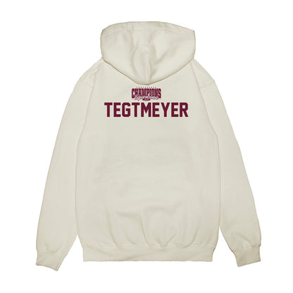 Texas A&M - NCAA Equestrian : Brooke Tegtmeyer - Conference Champions Premium Hooded Sweatshirt-1