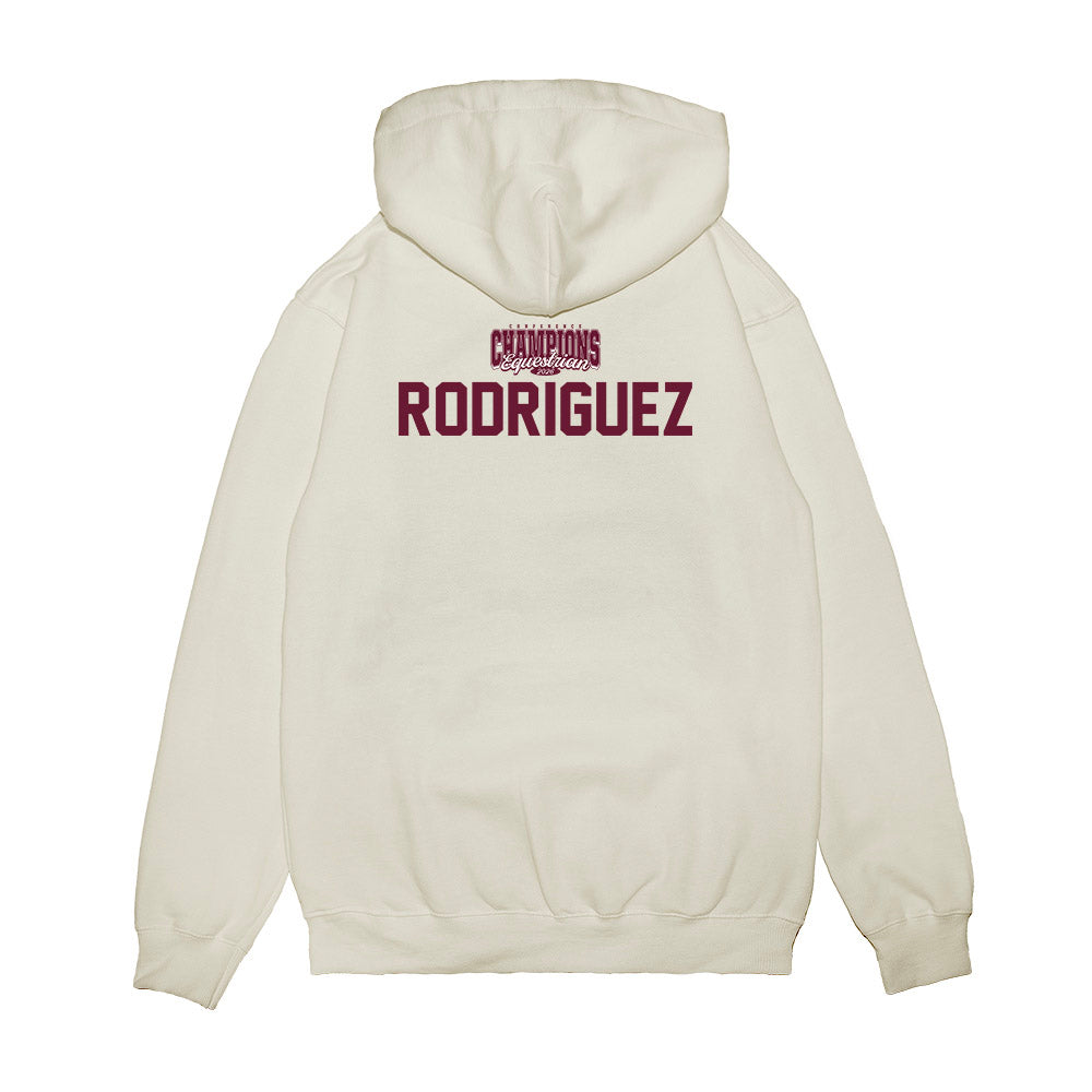 Texas A&M - NCAA Equestrian : Dylanne Rodriguez - Conference Champions Premium Hooded Sweatshirt-1