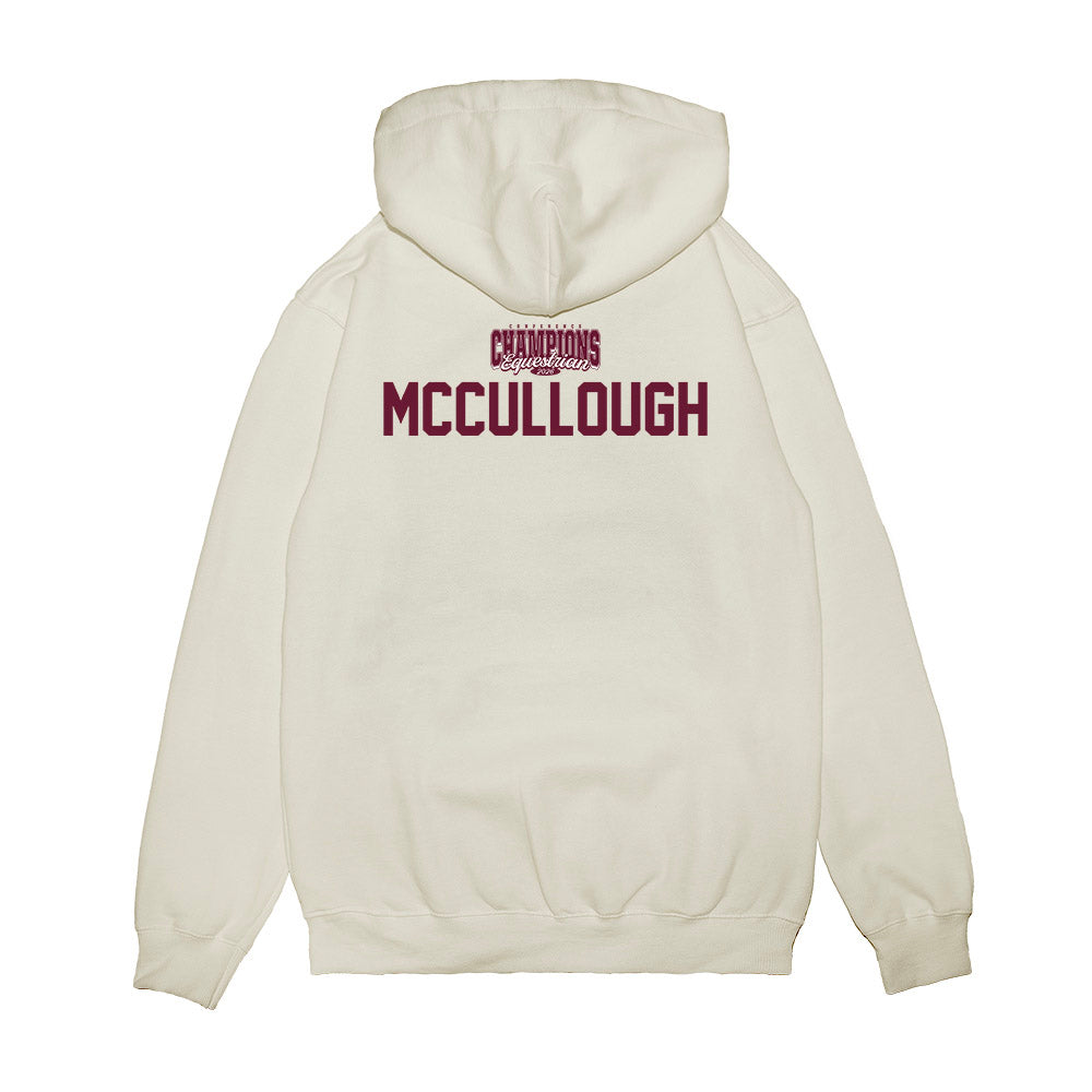 Texas A&M - NCAA Equestrian : Ella McCullough - Conference Champions Premium Hooded Sweatshirt-1