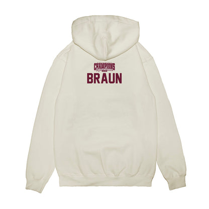 Texas A&M - NCAA Equestrian : Meagan Braun - Conference Champions Premium Hooded Sweatshirt-1