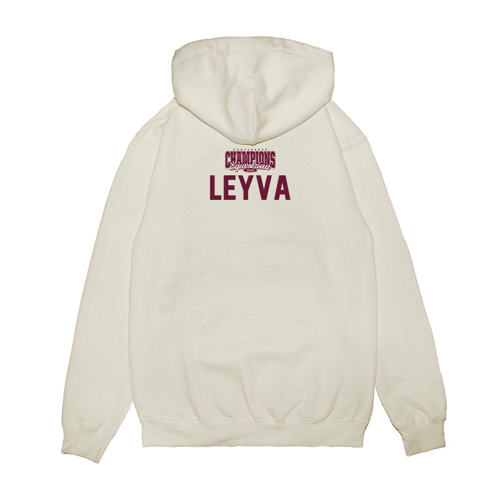 Texas A&M - NCAA Equestrian : Aubree Leyva - Conference Champions Premium Hooded Sweatshirt-1