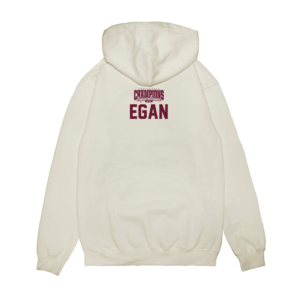 Texas A&M - NCAA Equestrian : Kate Egan - Conference Champions Premium Hooded Sweatshirt-1