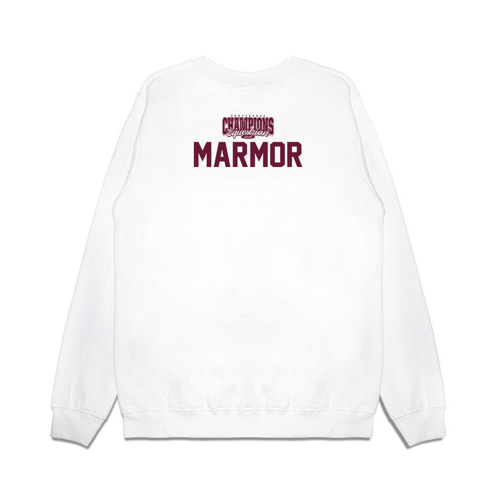 Texas A&M - NCAA Equestrian : Elizabeth Marmor - Conference Champions Premium Crewneck Sweatshirt-1