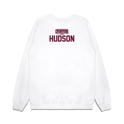 Texas A&M - NCAA Equestrian : Brooke Hudson - Conference Champions Premium Crewneck Sweatshirt-1