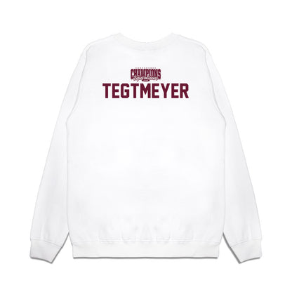 Texas A&M - NCAA Equestrian : Brooke Tegtmeyer - Conference Champions Premium Crewneck Sweatshirt-1