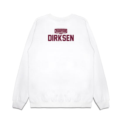 Texas A&M - NCAA Equestrian : Kendall Dirksen - Conference Champions Premium Crewneck Sweatshirt-1