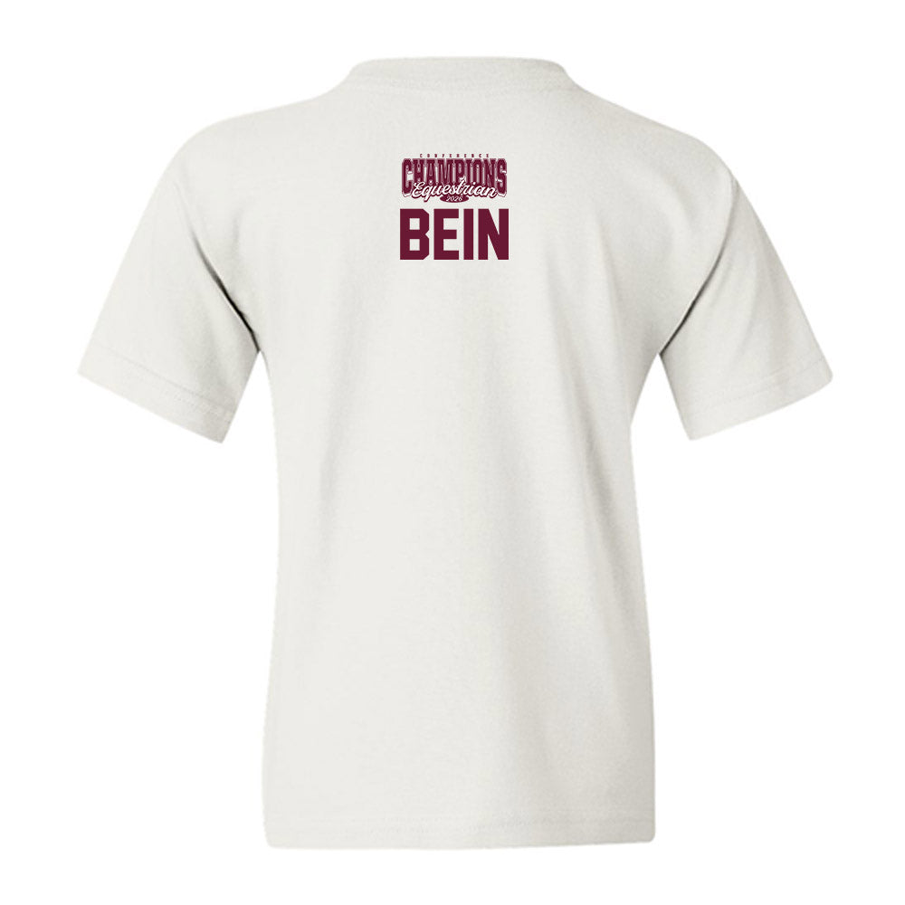 Texas A&M - NCAA Equestrian : Mckenna Bein - Conference Champions Youth T-Shirt-1