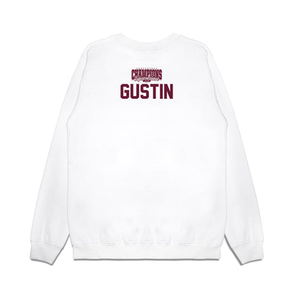 Texas A&M - NCAA Equestrian : Mattie Gustin - Conference Champions Premium Crewneck Sweatshirt-1