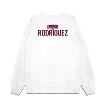 Texas A&M - NCAA Equestrian : Dylanne Rodriguez - Conference Champions Premium Crewneck Sweatshirt-1