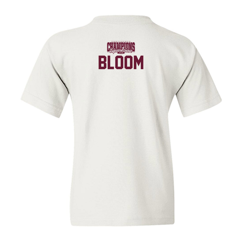 Texas A&M - NCAA Equestrian : Kaitlyn Bloom - Conference Champions Youth T-Shirt-1