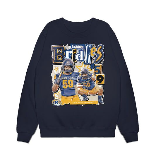 Kent State - NCAA Football : Eckley Bridges - Collage Premium Crewneck Sweatshirt-0