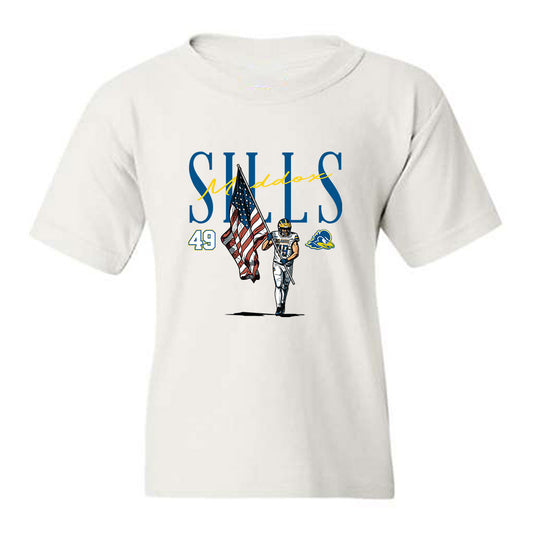 Delaware - NCAA Football : Maddox Sills - Caricature Youth T-Shirt-0