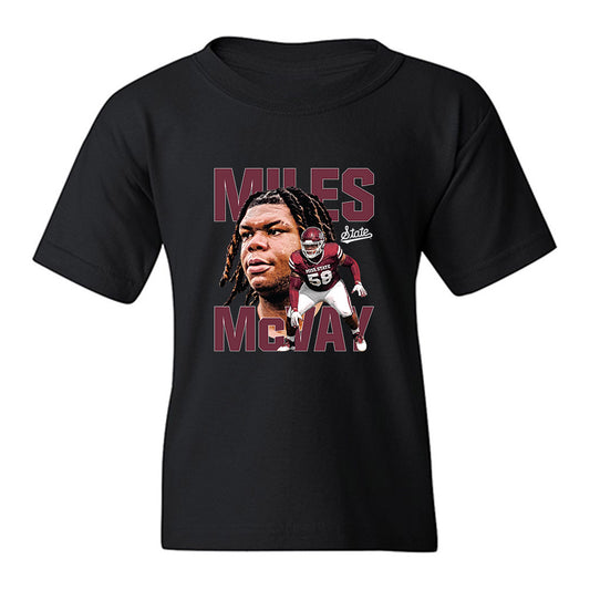 Mississippi State - NCAA Football : Miles Mcvay - Collage Youth T-Shirt-0