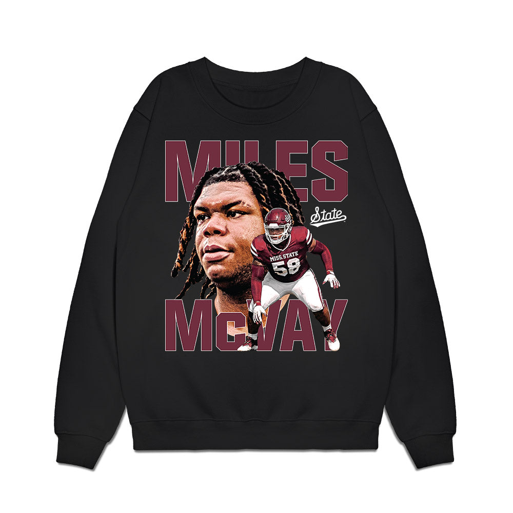 Mississippi State - NCAA Football : Miles Mcvay - Collage Premium Crewneck Sweatshirt-0
