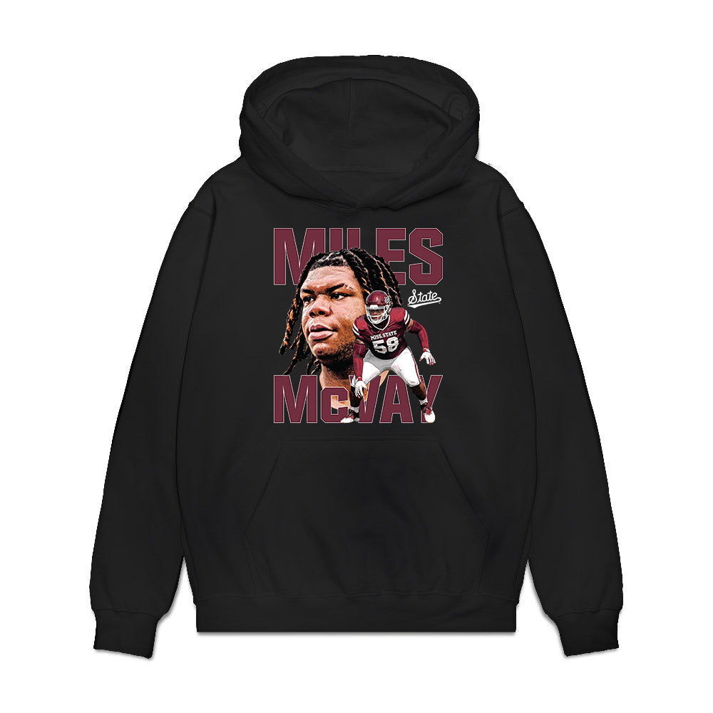 Mississippi State - NCAA Football : Miles Mcvay - Collage Premium Hooded Sweatshirt-0