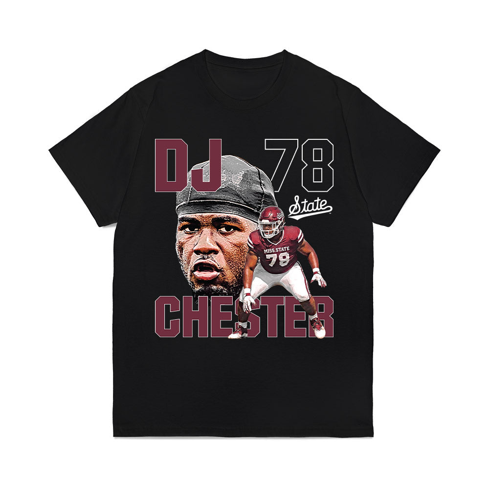 Mississippi State - NCAA Football : Dj Chester - Collage Comfort Colors T-Shirt-0