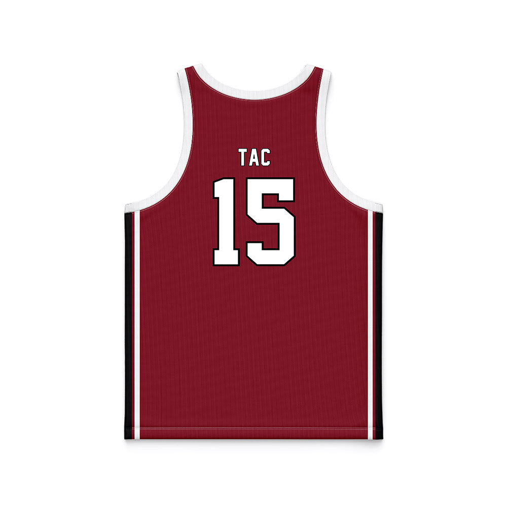 South Carolina - NCAA Women's Basketball : Adhel Tac - Maroon Basketball Jersey-1