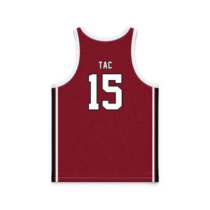 South Carolina - NCAA Women's Basketball : Adhel Tac - Maroon Basketball Jersey-1