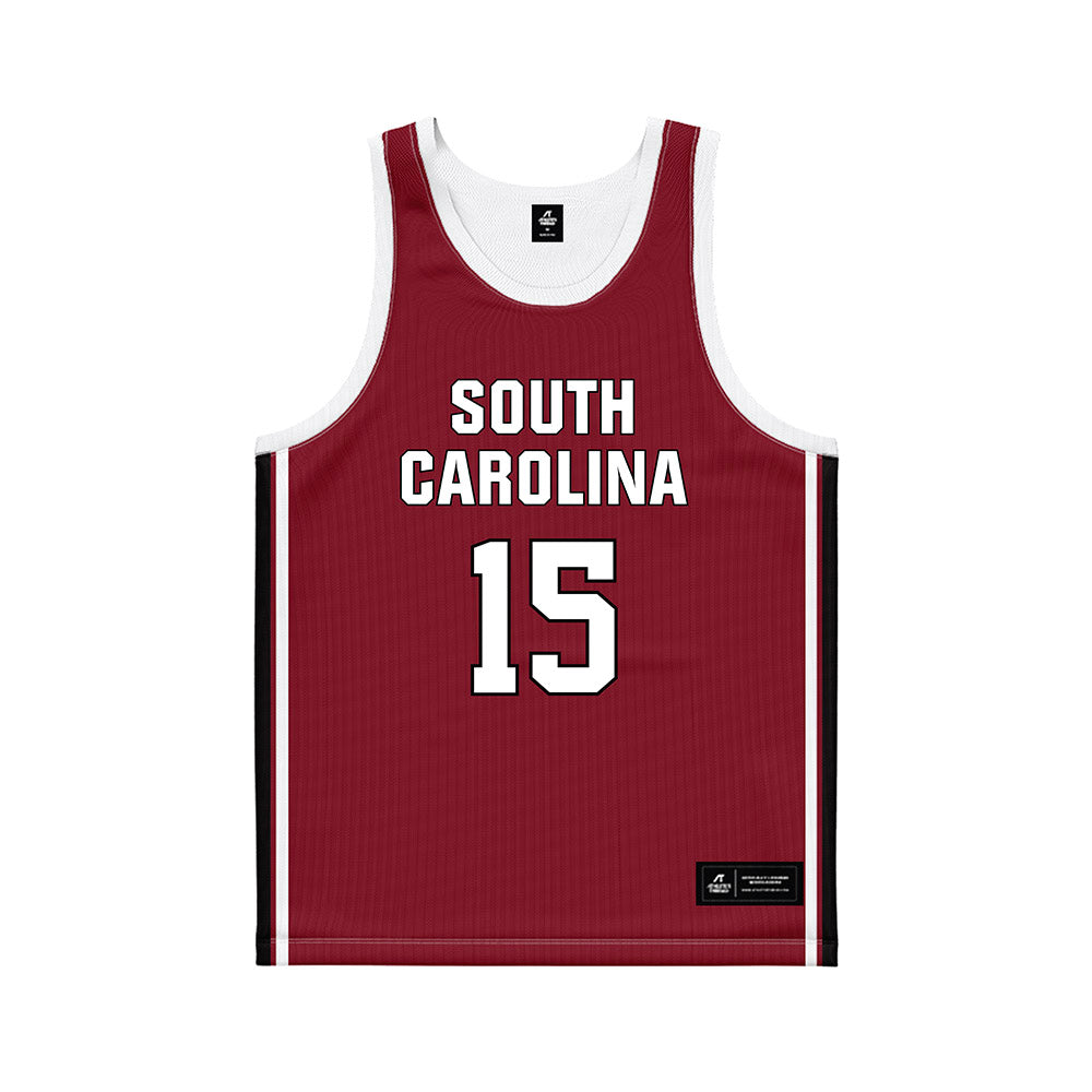 South Carolina - NCAA Women's Basketball : Adhel Tac - Maroon Basketball Jersey-0