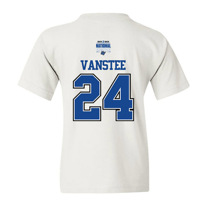 Grand Valley - NCAA Women's Basketball : Paige VanStee - DII Back to Back National Champions Youth T-Shirt-1