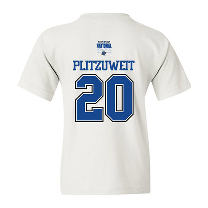 Grand Valley - NCAA Women's Basketball : Lexi Plitzuweit - DII Back to Back National Champions Youth T-Shirt-1