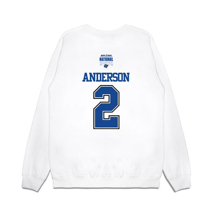 Grand Valley - NCAA Women's Basketball : Molly Anderson - DII Back to Back National Champions Premium Crewneck Sweatshirt-1