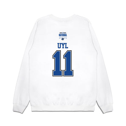 Grand Valley - NCAA Women's Basketball : Madi Uyl - DII Back to Back National Champions Premium Crewneck Sweatshirt-1