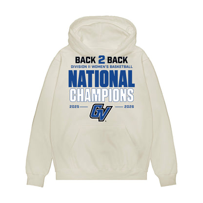 Grand Valley - NCAA Women's Basketball : Molly Anderson - DII Back to Back National Champions Premium Hooded Sweatshirt-0