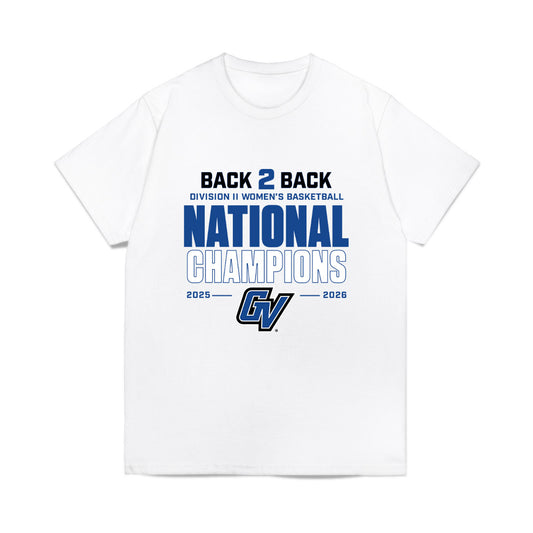 Grand Valley - NCAA Women's Basketball : Molly Anderson - DII Back to Back National Champions Comfort Colors T-Shirt-0