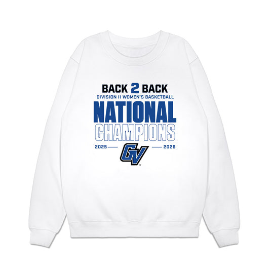 Grand Valley - NCAA Women's Basketball : Madi Uyl - DII Back to Back National Champions Premium Crewneck Sweatshirt-0