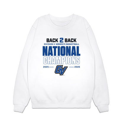 Grand Valley - NCAA Women's Basketball : Avery Lay - DII Back to Back National Champions Premium Crewneck Sweatshirt-0