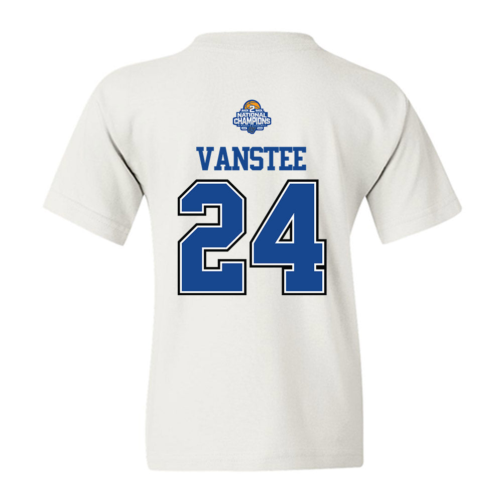 Grand Valley - NCAA Women's Basketball : Paige VanStee - 2026 DII Back to Back National Champions Youth T-Shirt-1