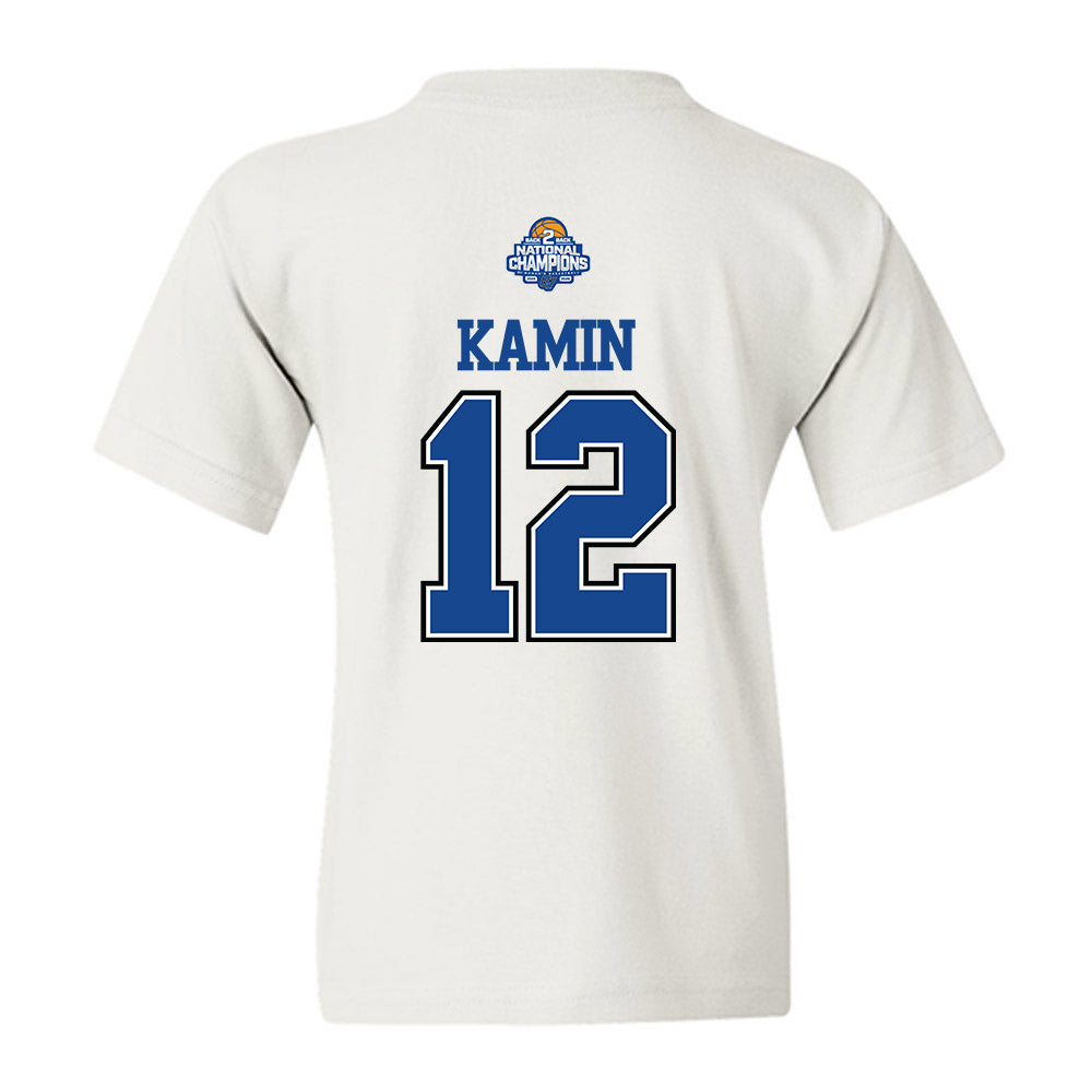 Grand Valley - NCAA Women's Basketball : Nicole Kamin - 2026 DII Back to Back National Champions Youth T-Shirt-1