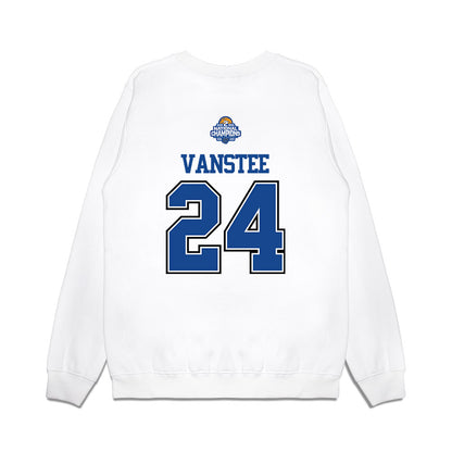 Grand Valley - NCAA Women's Basketball : Paige VanStee - 2026 DII Back to Back National Champions Premium Crewneck Sweatshirt-1