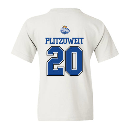 Grand Valley - NCAA Women's Basketball : Lexi Plitzuweit - 2026 DII Back to Back National Champions Youth T-Shirt-1