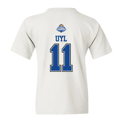 Grand Valley - NCAA Women's Basketball : Madi Uyl - 2026 DII Back to Back National Champions Youth T-Shirt-1