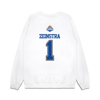 Grand Valley - NCAA Women's Basketball : Avery Zeinstra - 2026 DII Back to Back National Champions Premium Crewneck Sweatshirt-1