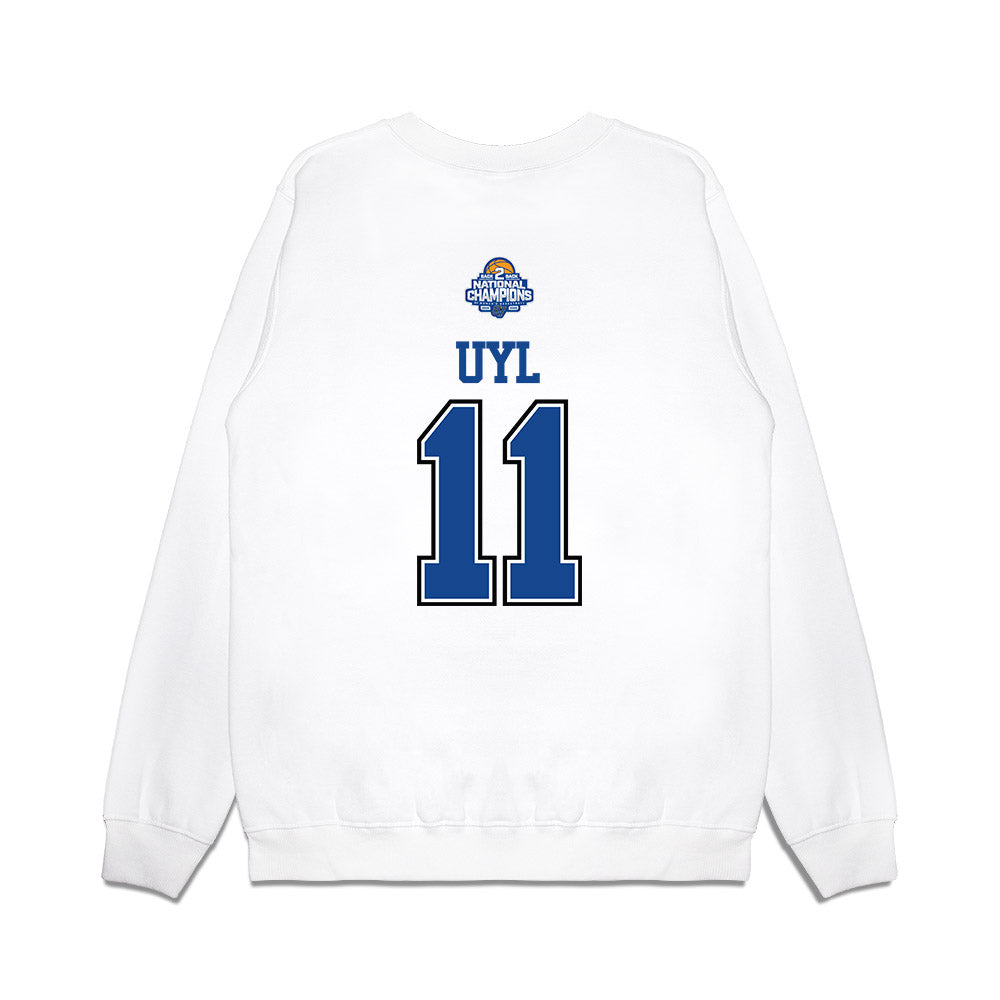 Grand Valley - NCAA Women's Basketball : Madi Uyl - 2026 DII Back to Back National Champions Premium Crewneck Sweatshirt-1