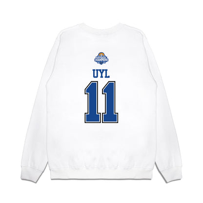 Grand Valley - NCAA Women's Basketball : Madi Uyl - 2026 DII Back to Back National Champions Premium Crewneck Sweatshirt-1