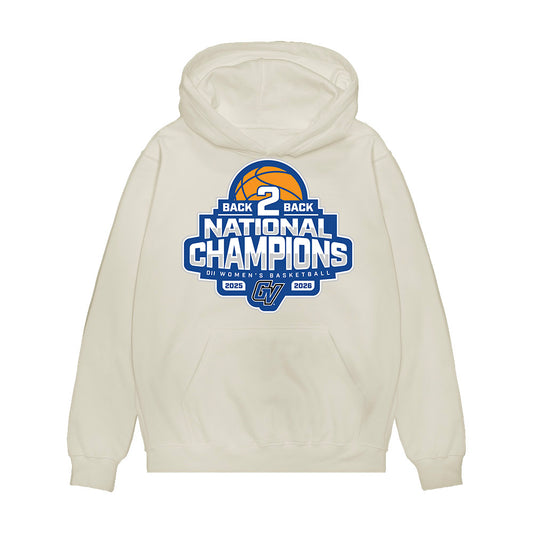 Grand Valley - NCAA Women's Basketball : Anayya Davis - 2026 DII Back to Back National Champions Premium Hooded Sweatshirt-0
