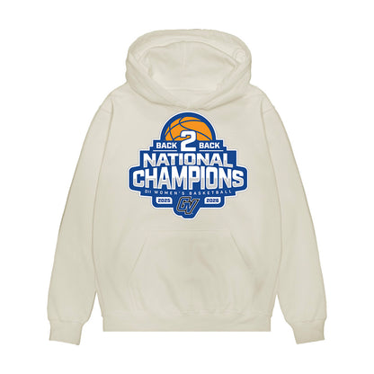 Grand Valley - NCAA Women's Basketball : Madi Uyl - 2026 DII Back to Back National Champions Premium Hooded Sweatshirt-0