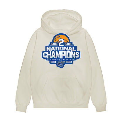Grand Valley - NCAA Women's Basketball : Lexi Plitzuweit - 2026 DII Back to Back National Champions Premium Hooded Sweatshirt-0