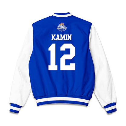 Grand Valley - NCAA Women's Basketball : Nicole Kamin - 2026 Back to Back DII National Champions Bomber Jacket-1