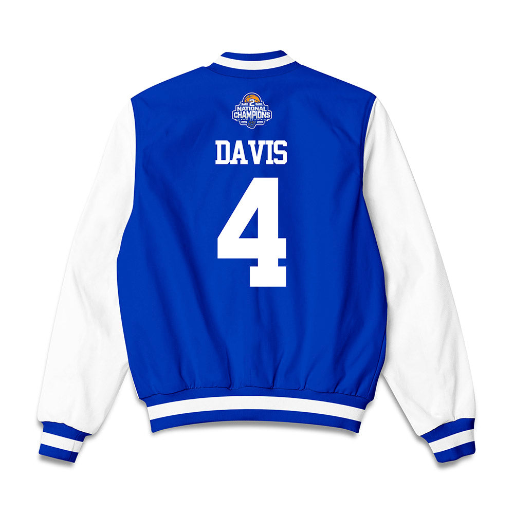 Grand Valley - NCAA Women's Basketball : Anayya Davis - 2026 Back to Back DII National Champions Bomber Jacket-1