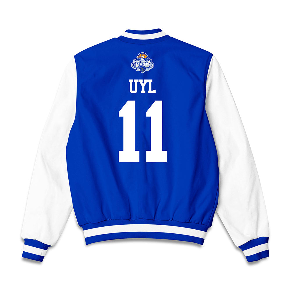 Grand Valley - NCAA Women's Basketball : Madi Uyl - 2026 Back to Back DII National Champions Bomber Jacket-1