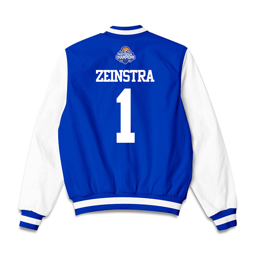 Grand Valley - NCAA Women's Basketball : Avery Zeinstra - 2026 Back to Back DII National Champions Bomber Jacket-1
