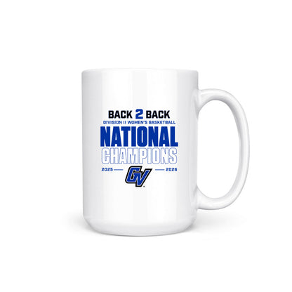 Grand Valley - NCAA Women's Basketball : Molly Anderson - 2026 DII National Champions Coffee Mug-0